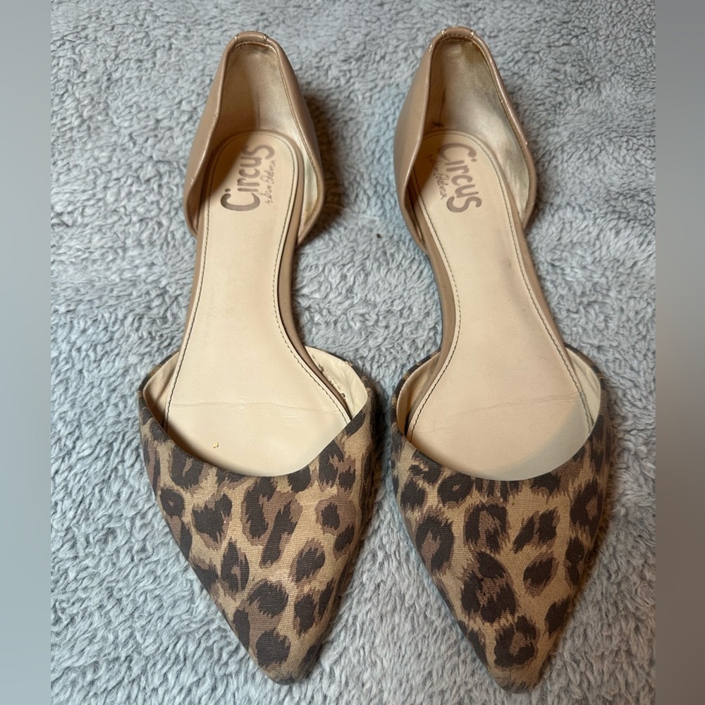 Circus by Sam Edelman Tan Leopard Flats Size 9
